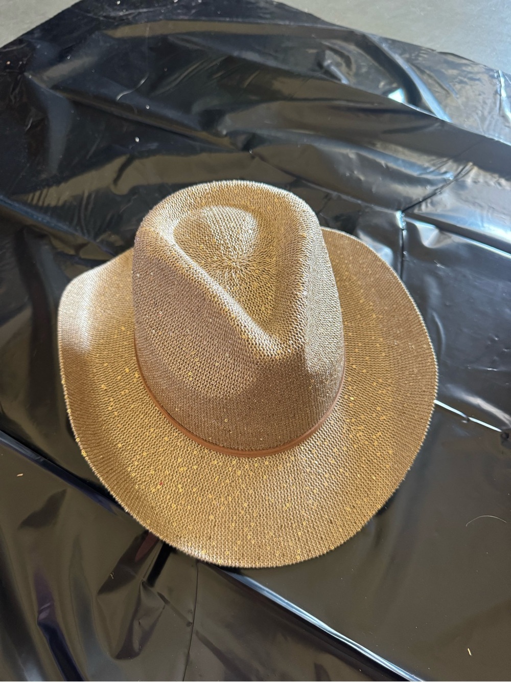 Men's Straw Fedora Hat - Brown